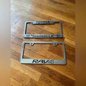 2-Piece Original Toyota RAV4 License Plate Frames